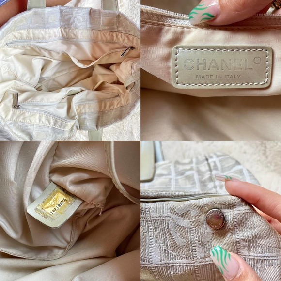 Authentic White Chanel CC Tote Purse Winter Resort Line SS04 - Picture 3 of 4